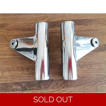 1977-79 Yamaha XS750 Fork Ears Headlight Brackets 1J7-23131-01-93 1J7-23121-01-93